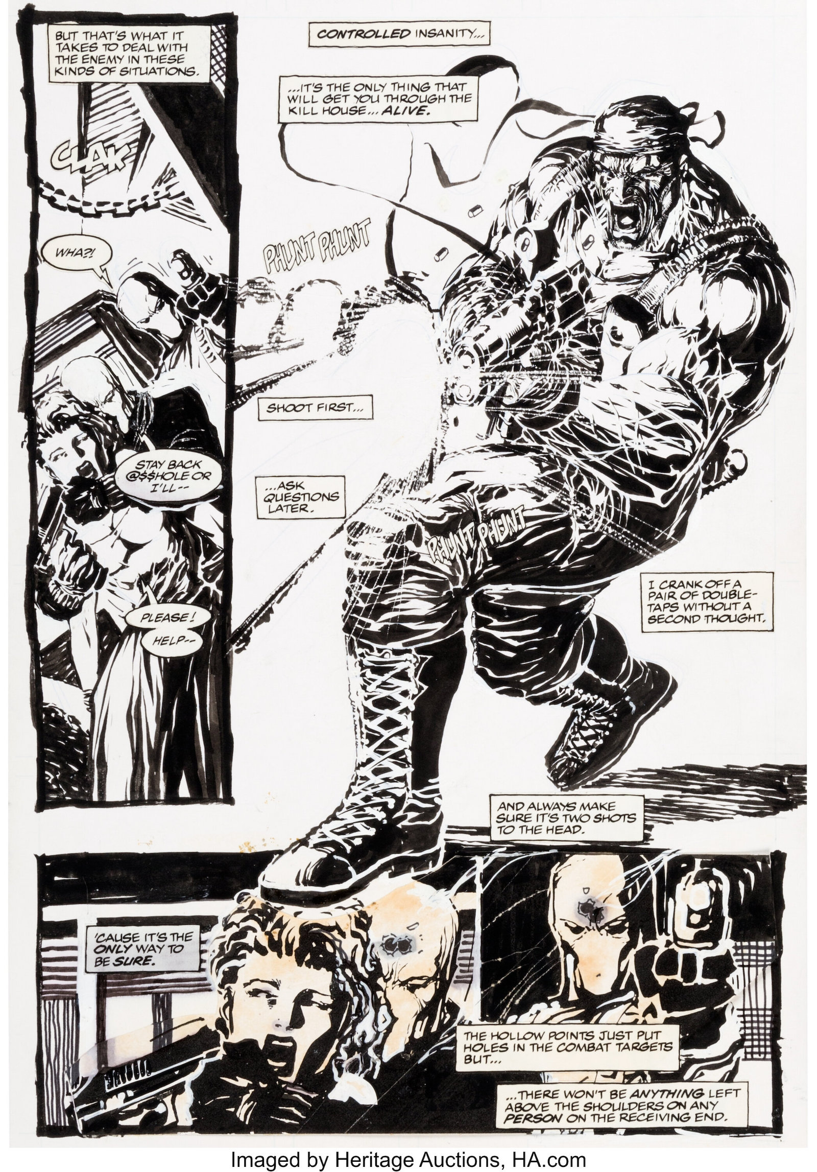 Jim Lee Deathblow #2 Story Page 2 Original Art (Image, 1993)
