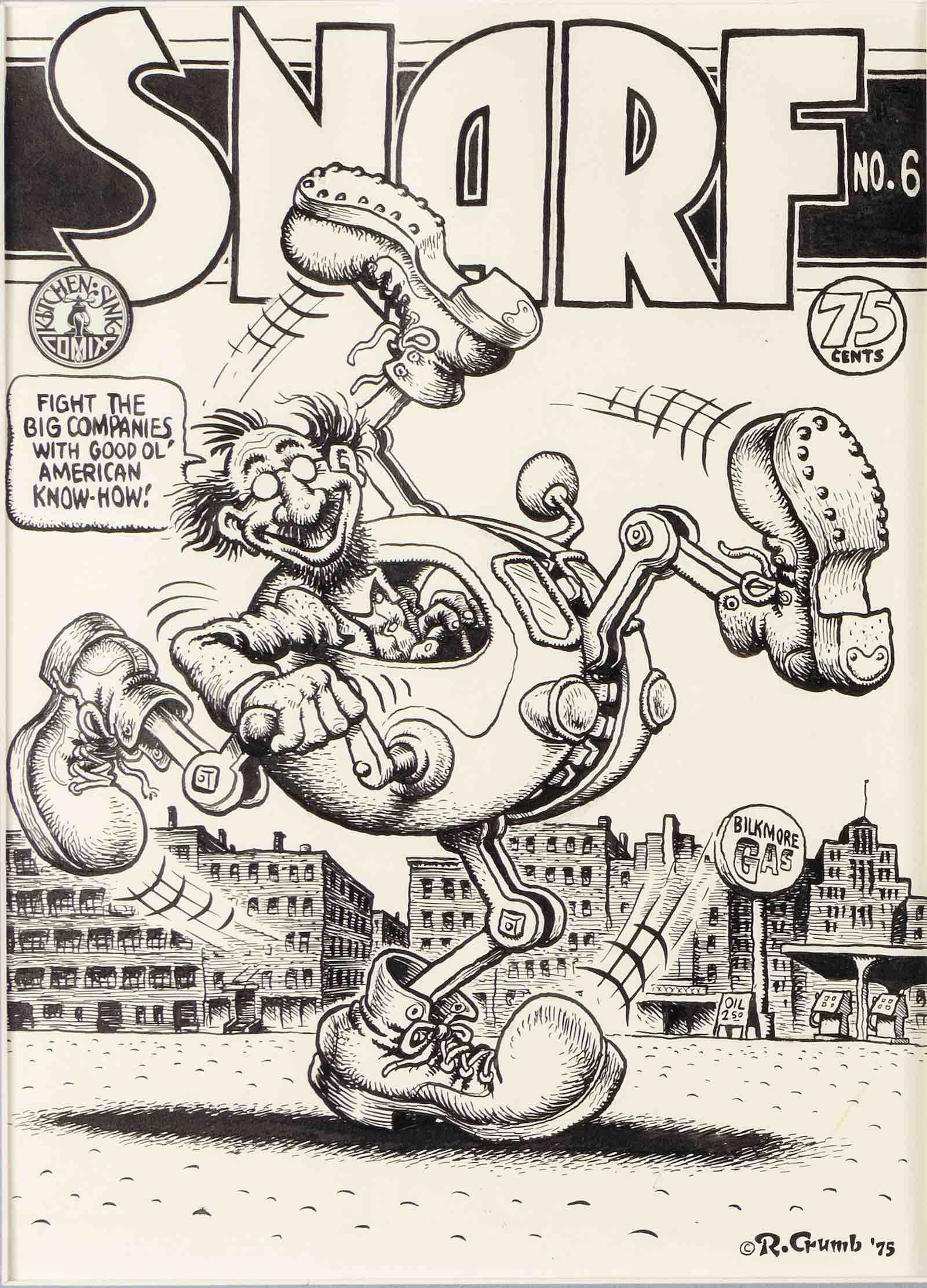 Robert Crumb, SNARF #6 cover original art