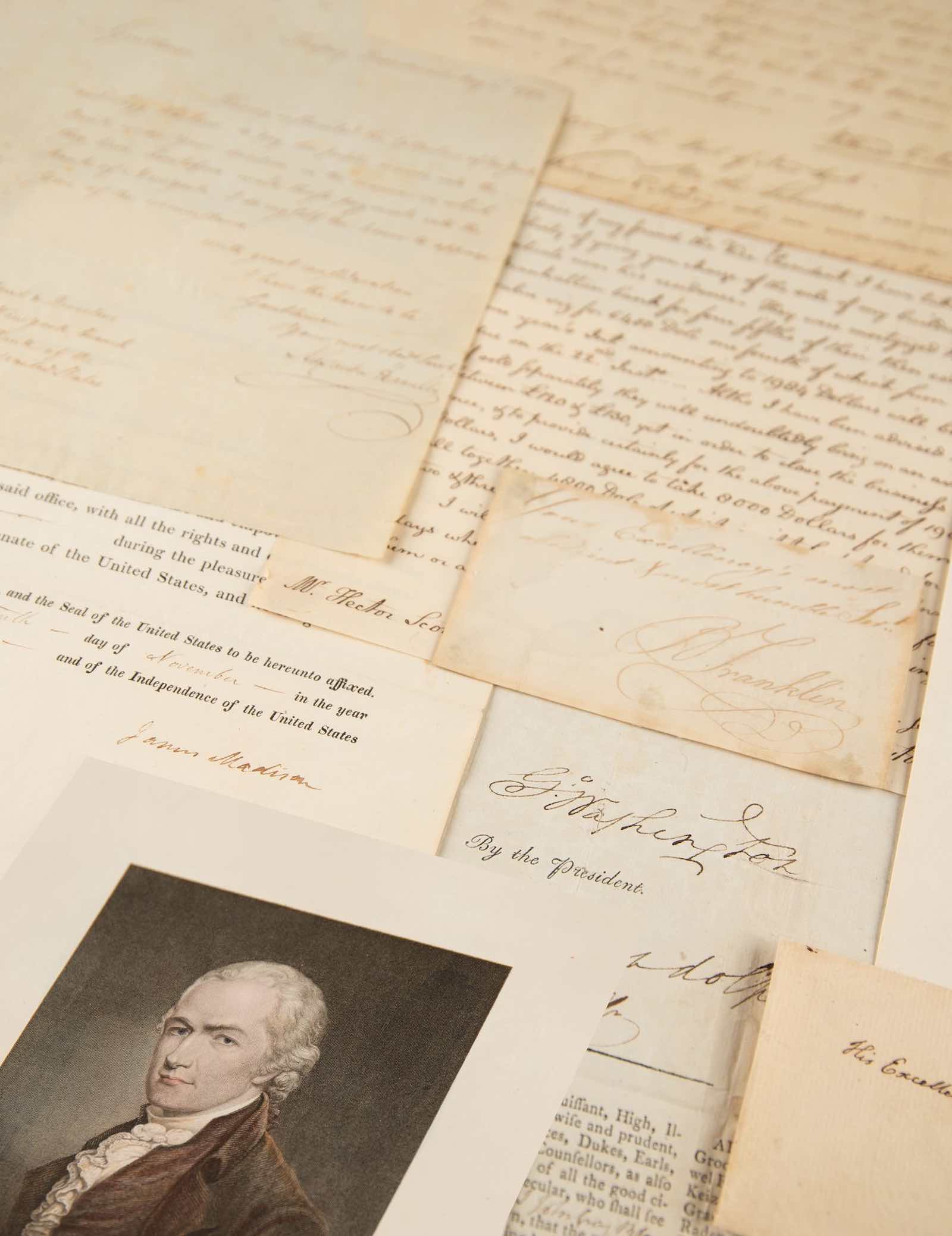 collection of manuscripts signed by all 40 signers of the American Constitution