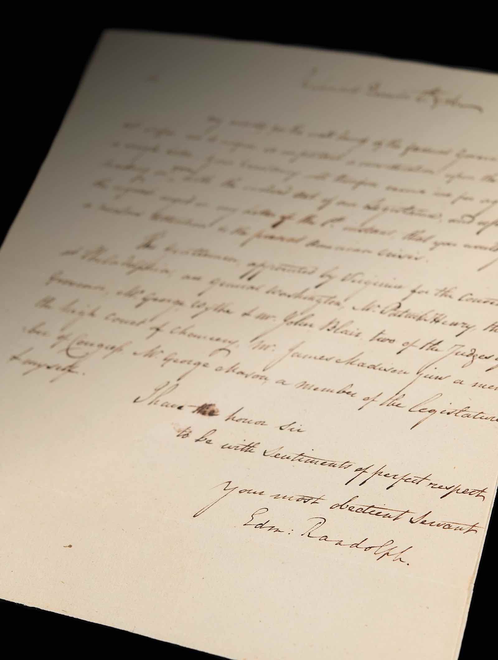 The signed Washington paper