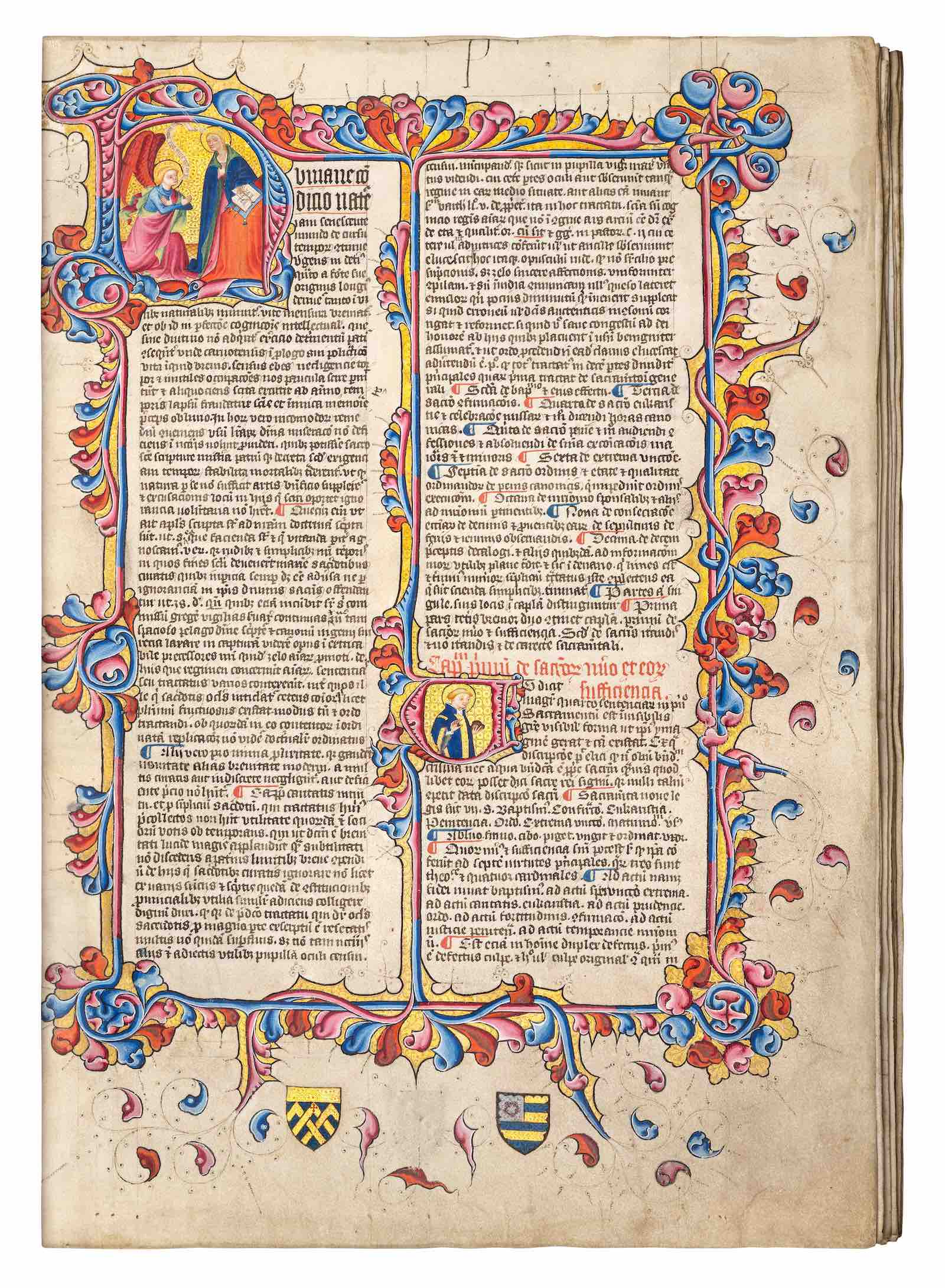 John De Burgh, Pupilla Oculi, with other collections of canons of English Church councils. Manuscript in Latin on vellum. England, London, c. 1415 – 1420