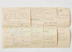 Albert Einstein autograph letter signed to Herman Müntz, with equations, probably 1928-29