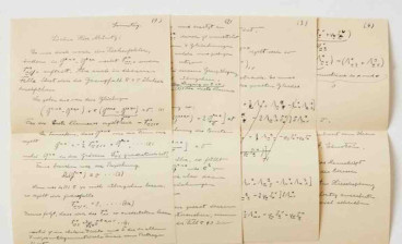 Albert Einstein autograph letter signed to Herman Müntz, with equations, probably 1928-29