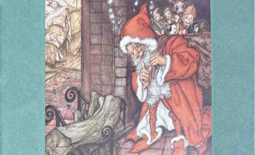 A Merry Christmas from Mr. and Mrs. John Barry Ryan, Christmas 1932, with original Rackham cover art