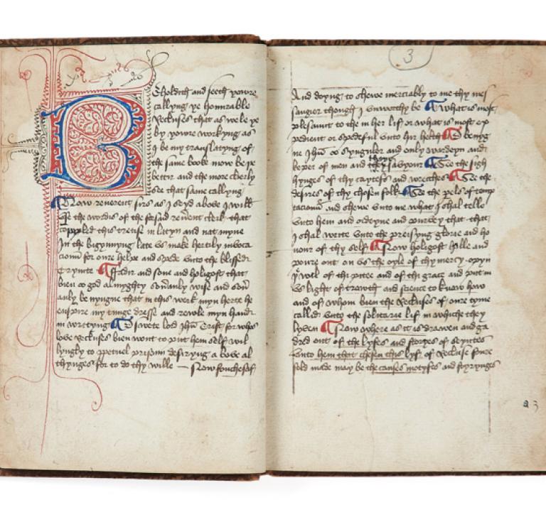 Myrowr of Recluses manuscript