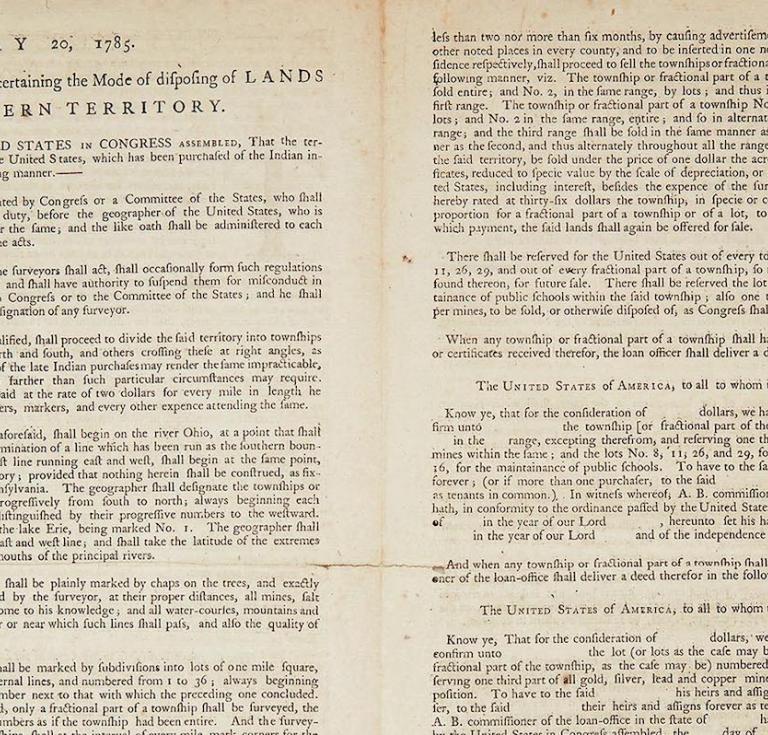 Land Ordinance of 1785
