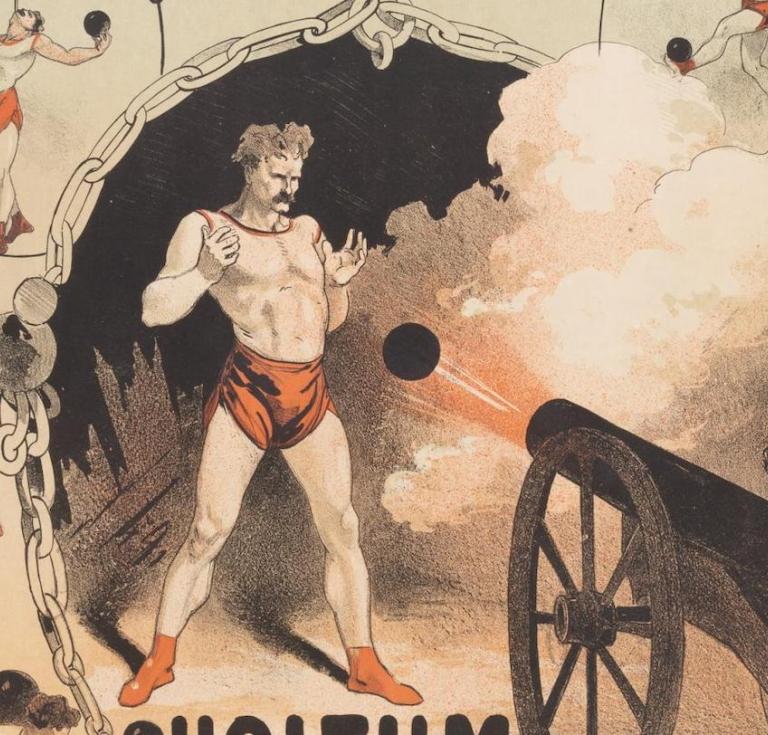 Folies-Bergère Tous les Soirs Holtum l'Homme aux Boulets de Canon