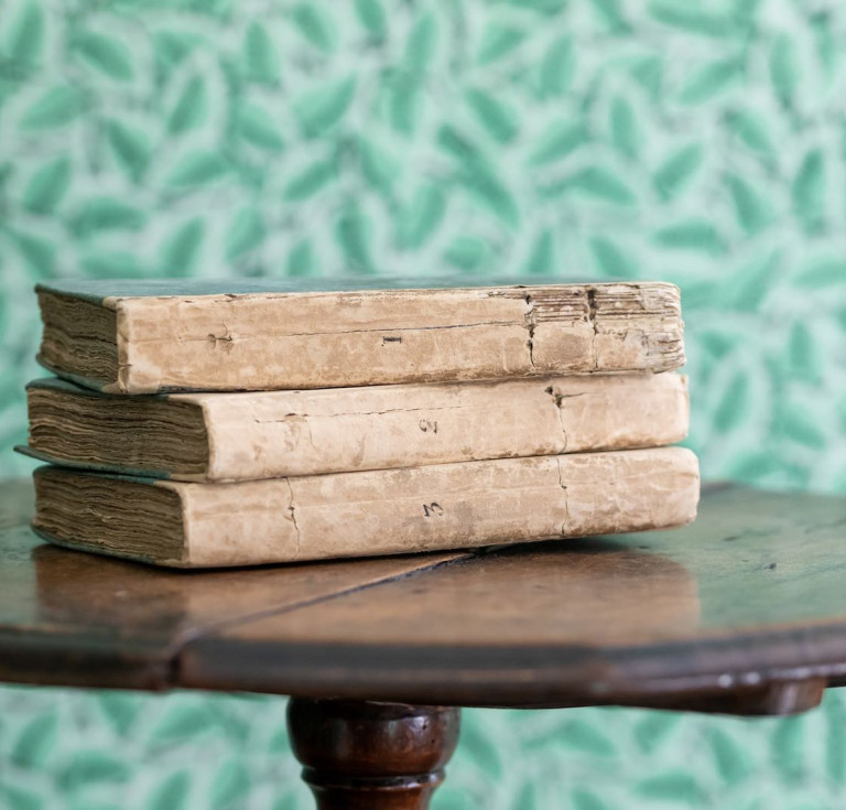 First edition of Sense and Sensibility on Jane Austen's writing table