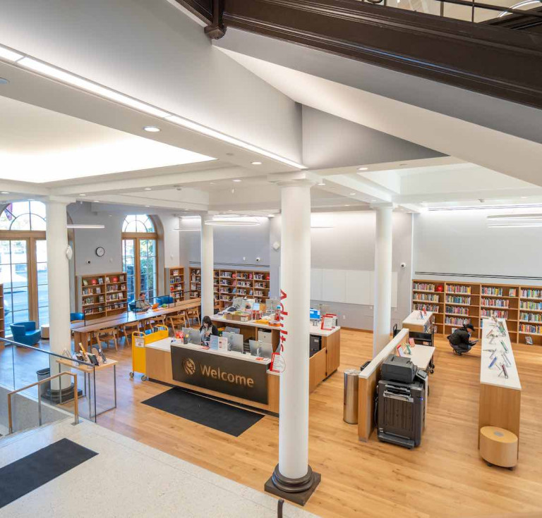 The renovated library
