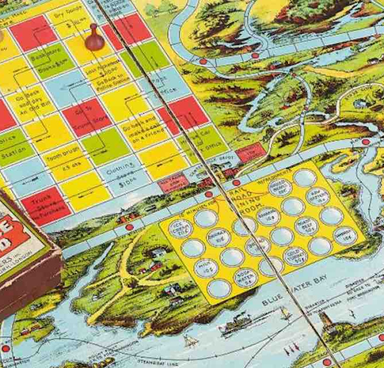 The Good Old Game of Innocence Abroad. Salem, Mass., Parker Brothers, ca. 1901. From the Collection of Susan Jaffe Tane.